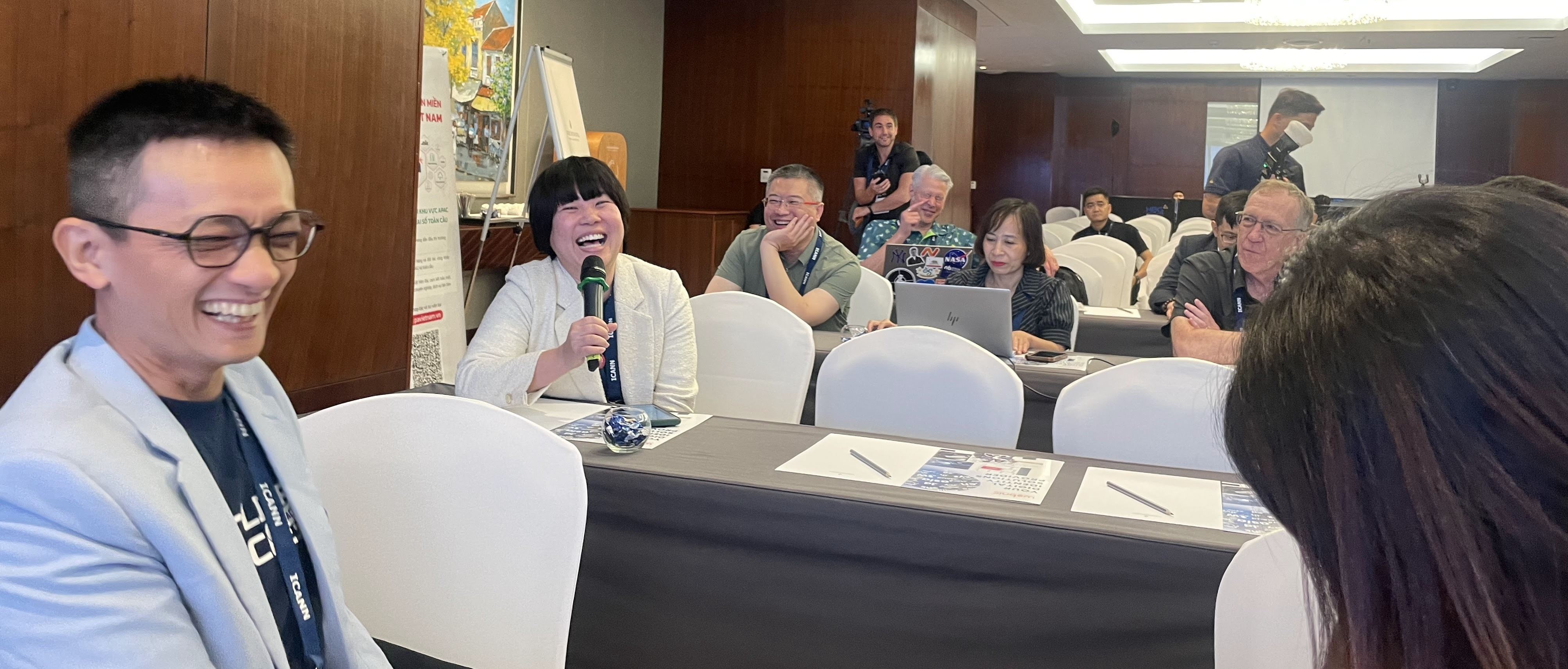 Photo: Interactive breakouts and discussions among participants during GoCreate! Domain Innovations: Getting Hooked on Domains, 9 May 2025.